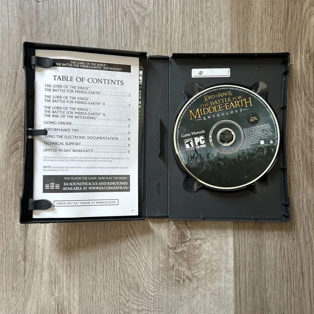 Lord of the Rings: The Battle for Middle-Earth Anthology PC Missing 1 Disc READ